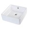 Eago EAGO BA130 15" SQUARE CERAMIC ABOVE MOUNT BATHROOM BASIN VESSEL SINK BA130 - alternate 1